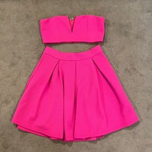 L’atiste hot pink two-piece set
